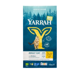 Kat adult kip brokjes van Yarrah, 1 x 10 kg